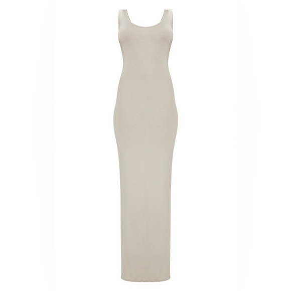 Pretty Little things women’s size 2 tan stone basic maxi dress New NWT - Picture 10 of 10